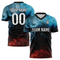Conjunto personalizado de camiseta de uniforme de agua y fuego para niños y adultos