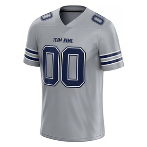 custom authentic football jersey royal-white mesh