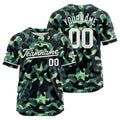 Dise?o personalizado de camiseta de béisbol con estampado de camuflaje