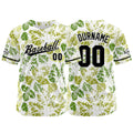Dise?o personalizado de camiseta de béisbol con estampado completo en color chartreuse
