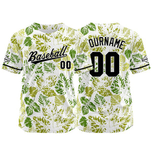 Dise?o personalizado de camiseta de béisbol con estampado completo en color chartreuse