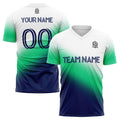 custom soccer uniform jersey kids adults personalized set jersey shirt navy