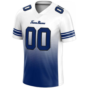 custom authentic gradient fashion football jersey navy-gray-white