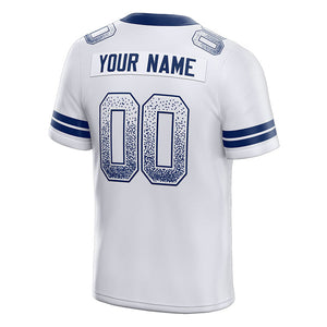 team custom authentic drift fashion football jersey white-royal mesh
