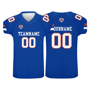 Camiseta de fútbol personalizada con nombre y número del equipo impresos