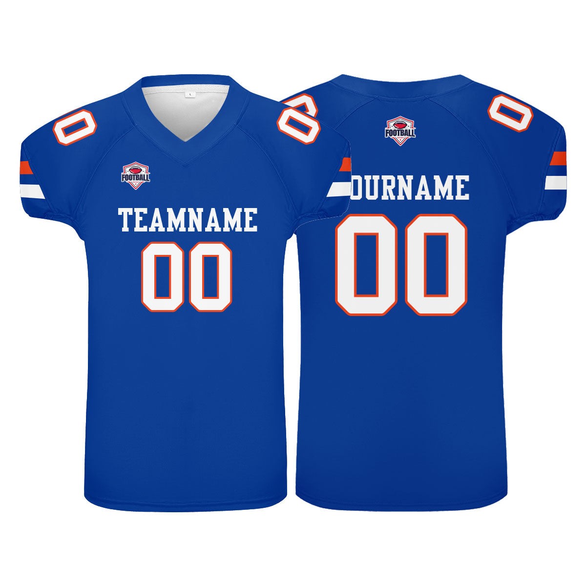 Camiseta de fútbol personalizada con nombre y número del equipo impresos