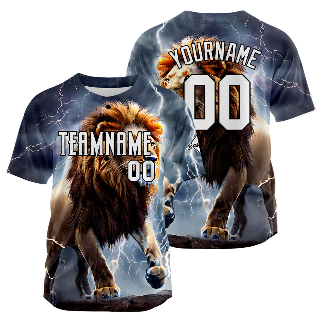 Uniformes de béisbol Lightning Lion personalizados de alta calidad para adultos y niños & optimizados para el rendimiento