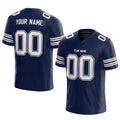 custom authentic football jersey navy-white-gray mesh