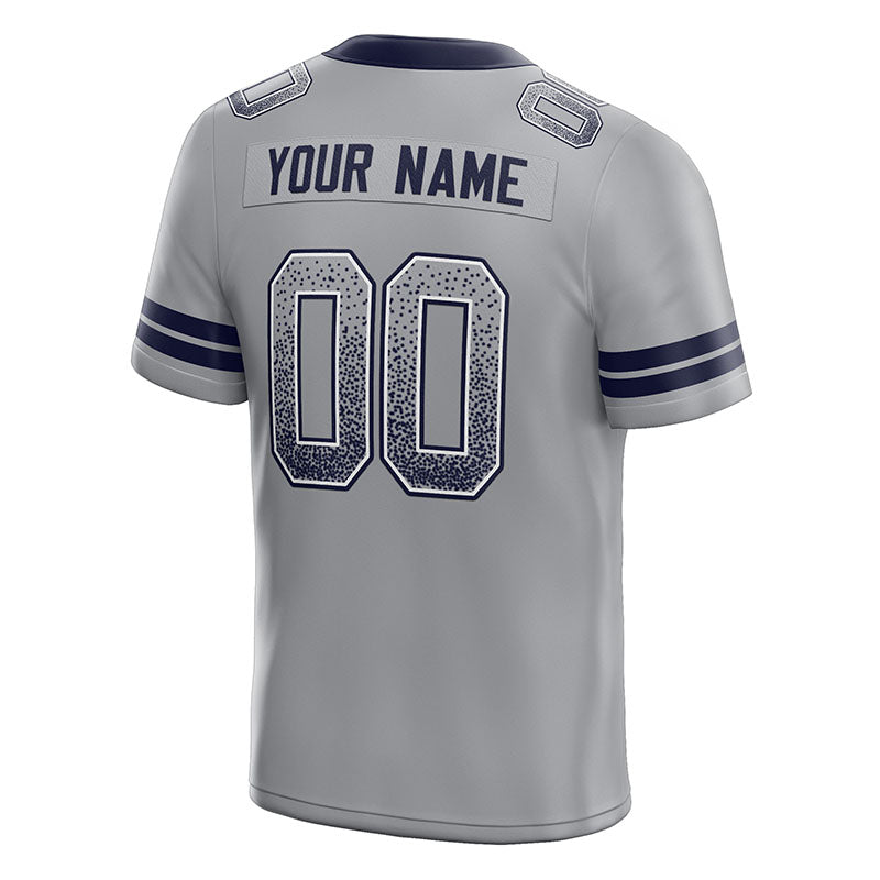 team custom authentic drift fashion football jersey white-royal mesh