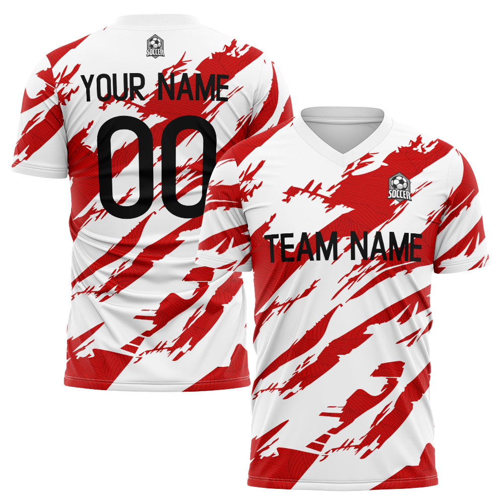 custom soccer uniform jersey kids adults personalized set jersey shirt red