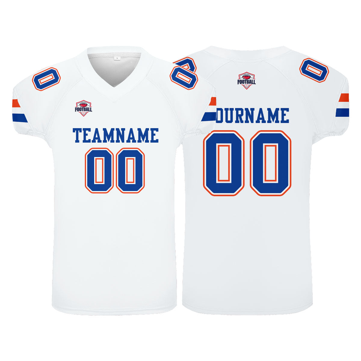 Camiseta de fútbol personalizada con nombre y número del equipo impresos