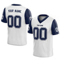 custom authentic football jersey white-navy mesh