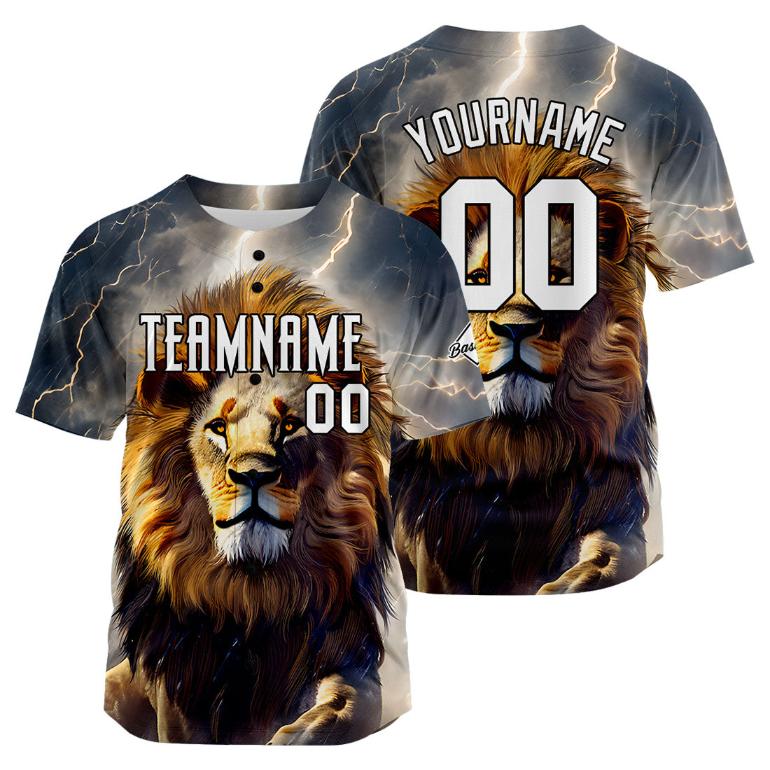 Uniformes de béisbol Lightning Lion personalizados de alta calidad para adultos y niños & optimizados para el rendimiento