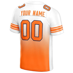 custom authentic gradient fashion football jersey gray-blue-black