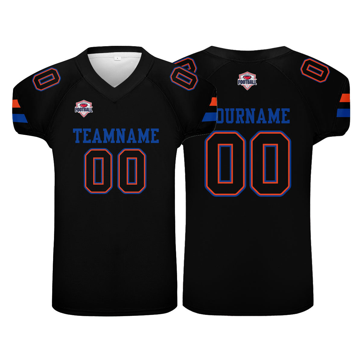 Camiseta de fútbol personalizada con nombre y número del equipo impresos