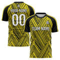 Conjunto personalizado de uniforme de fútbol para niños y adultos & camiseta amarilla y negra