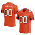custom authentic football jersey orange-white-black mesh