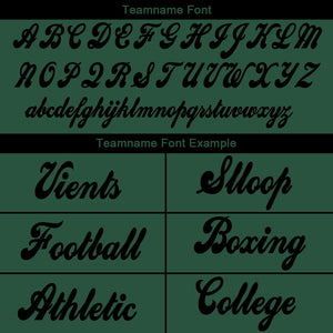 custom authentic gradient fashion football jersey black-green