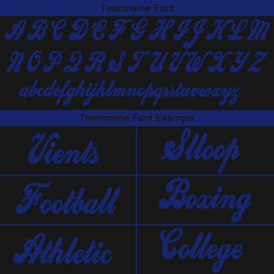 customized authentic tie dye football jersey black-royal mesh