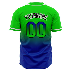 Camisetas de béisbol personalizadas con degradado nombre número y logotipo