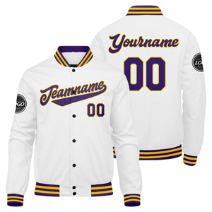 Chaqueta universitaria personalizada estilo Letterman para hombres & mujeres y jóvenes & color amarillo marino