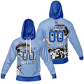 Sudadera con capucha degradada personalizada para hombre-mujer-niña o niño Imprime tu logotipo-nombre y número