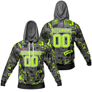 Sudadera con capucha degradada personalizada para hombre-mujer-niña o niño Imprime tu logotipo-nombre y número