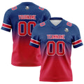 Camisetas de fútbol personalizadas con degradado-nombre-número y logotipo para adultos-niños y equipos