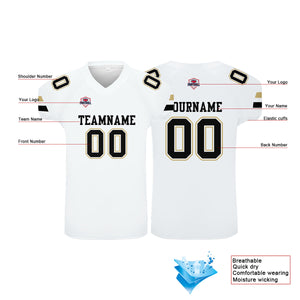 Camiseta de fútbol personalizada con nombre y número del equipo impresos
