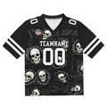 Camiseta de fútbol personalizada con nombre y número del equipo bordados y estampados -Girasol -Gris oscuro