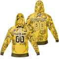 Sudadera con capucha degradada personalizada para hombre-mujer-niña o niño Imprime tu logotipo-nombre y número