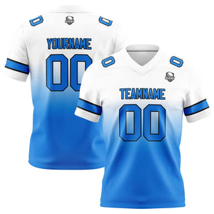 Camisetas de fútbol personalizadas con degradado-nombre-número y logotipo para adultos-niños y equipos