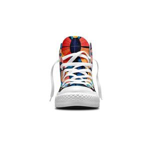 Alas Artísticas: Da rienda suelta a tu creatividad con estas zapatillas de lona de caña alta Moda unisex adornada con el cautivador y divertido diseño de mariposas