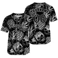 Camiseta de béisbol gris personalizada con nombre número y logotipo personalizados