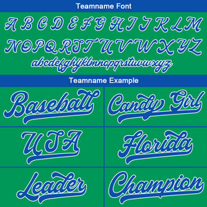 Camiseta de béisbol personalizada con diseño bordado & estilo hip hop & color verde-azul marino
