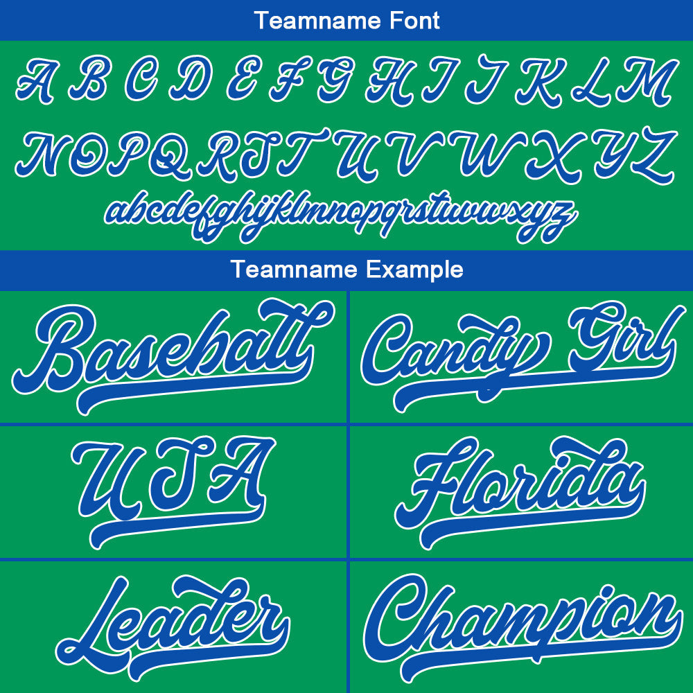 Camiseta de béisbol personalizada con diseño bordado & estilo hip hop & color verde-azul marino