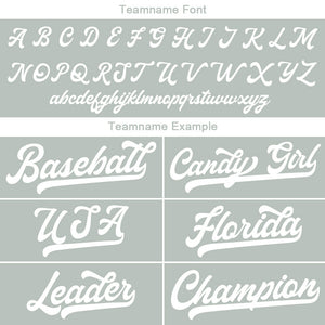 Camiseta de béisbol personalizada con diseño bordado & estilo hip hop & color gris y blanco