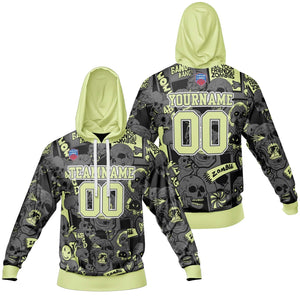 Sudadera con capucha degradada personalizada para hombre-mujer-niña o niño Imprime tu logotipo-nombre y número