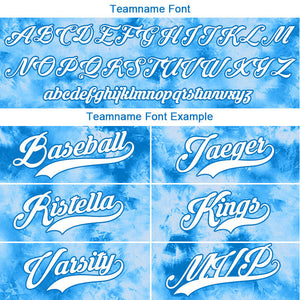 custom full print design authentic tie-dyed baseball jersey