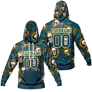 Sudadera con capucha degradada personalizada para hombre-mujer-niña o niño Imprime tu logotipo-nombre y número