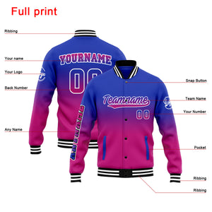 Chaqueta universitaria personalizada estilo Letterman para hombres-mujeres y jóvenes Royal&Rose