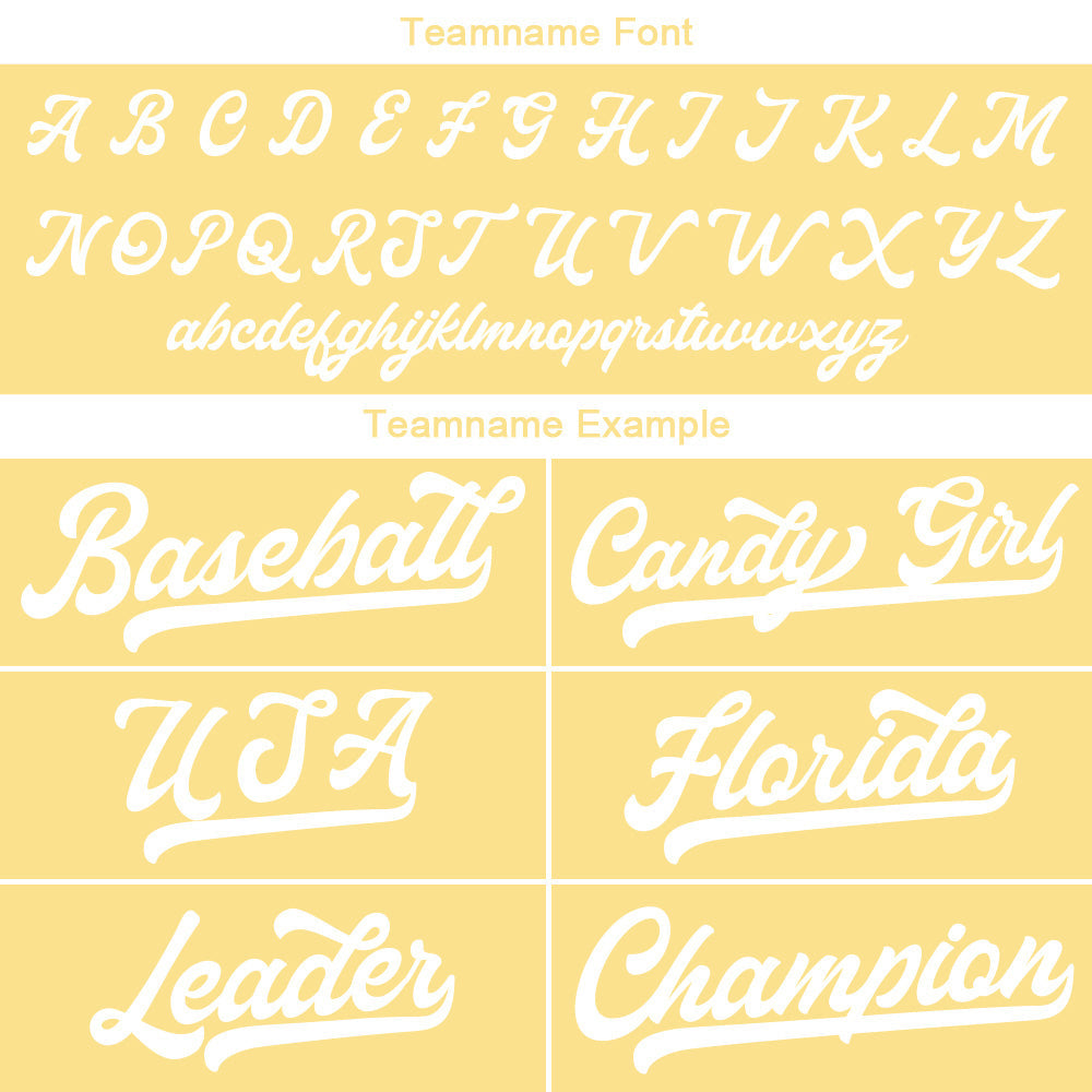Camiseta de béisbol personalizada con diseño bordado & estilo hip hop & color dorado y blanco