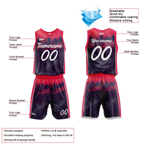 Uniforme de baloncesto personalizado de Sunset Coast con tu logotipo-nombre y número impresos