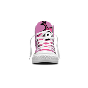 Adorable Oink: Déjese seducir por la ternura con nuestras zapatillas de lona de media caña con divertidos dibujos de cerditos: moda divertida para hombres y mujeres