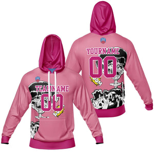 Sudadera con capucha degradada personalizada para hombre-mujer-niña o niño Imprime tu logotipo-nombre y número