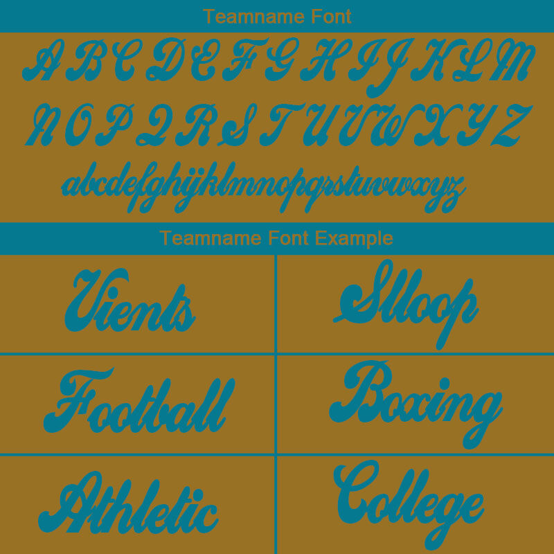 custom authentic drift fashion football jersey gold-teal mesh