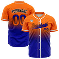 Camisetas de béisbol personalizadas con degradado nombre número y logotipo