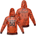 Sudadera con capucha degradada personalizada para hombre-mujer-niña o niño Imprime tu logotipo-nombre y número