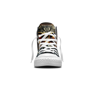 Cool Cat Canvas: Libera tu estilo con estas zapatillas de lona de media caña para hombre y mujer
