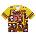 Camiseta de fútbol personalizada con nombre y número del equipo bordados y estampados -Amarillo girasol